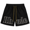 Rhude Logo Shorts Black
