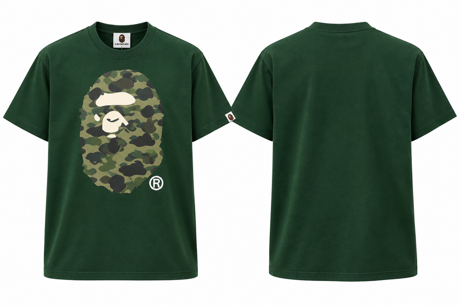 BAPE Ape Head T-Shirt Green
