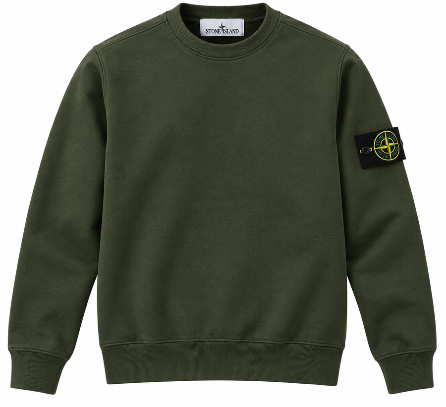 Stone Island Badge Sweatshirt Green