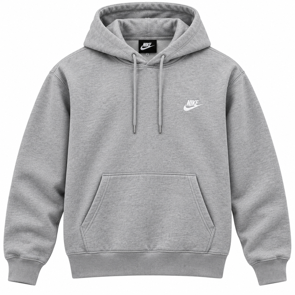 Nike Club Fleece Hoodie Grey