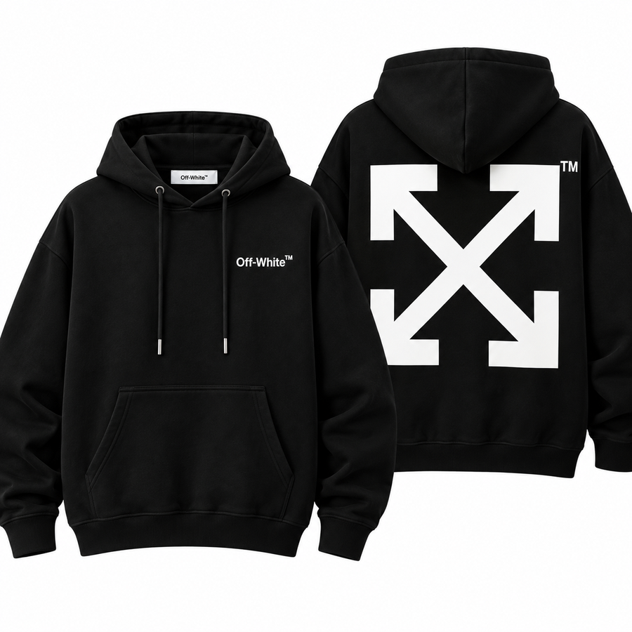 Off-White Arrow Hoodie Black