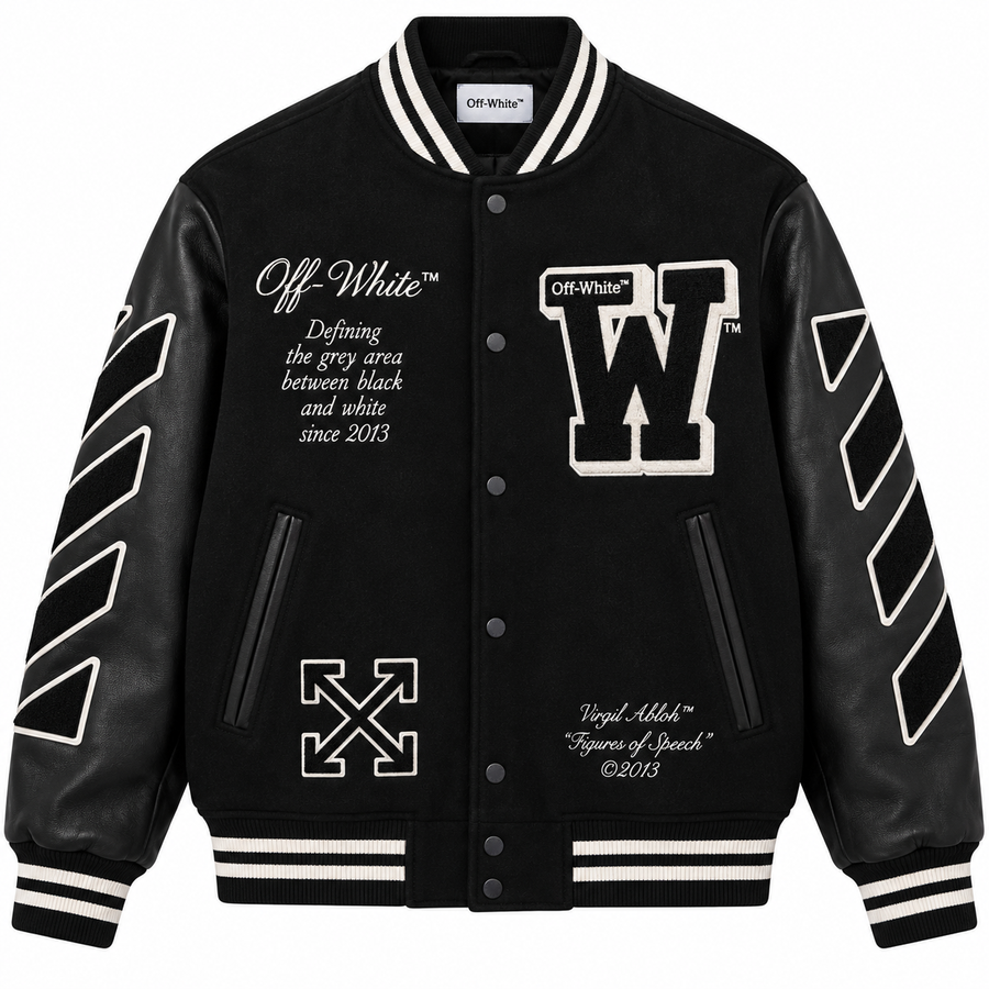 Off-White Varsity Jacket Black